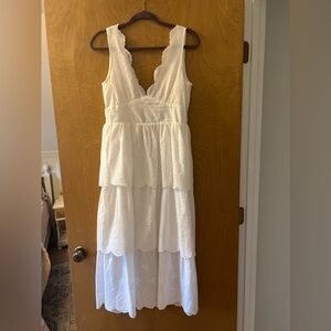 White eyelet size S Lulus dress